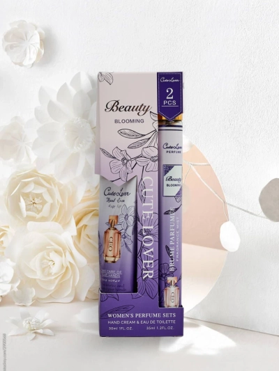 Set CaleoLuna Blooming – Cremă de Mâini și Parfum, 30 ml, 35 ml