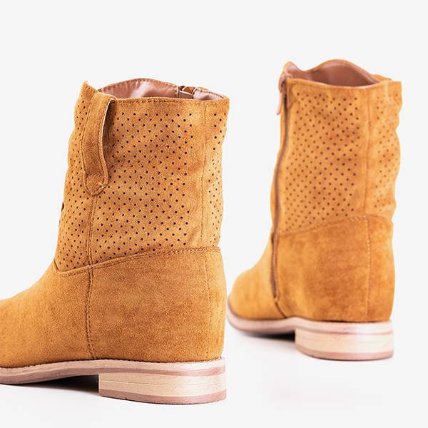 Cizme de cowboy maro pe o pană acoperită Taize - Încălțăminte