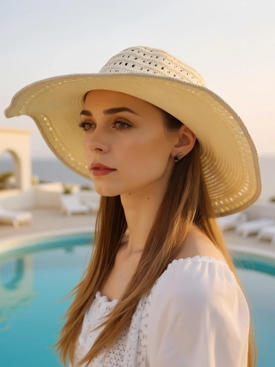 Royalfashion Pălărie de damă Solvella din paie