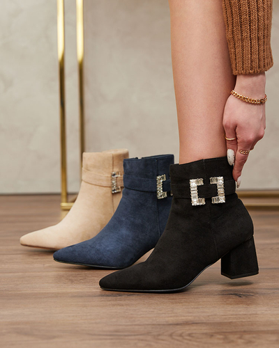 Royalfashion Cizme stiletto joase pentru femei negre Masemart