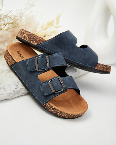 Royalfashion Șlapi de bărbați cu catarame Foumyn