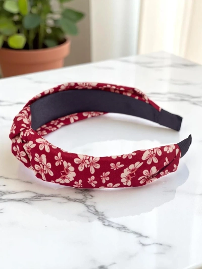 Royalfashion Bandă de păr cu împletitură florală Florinda
