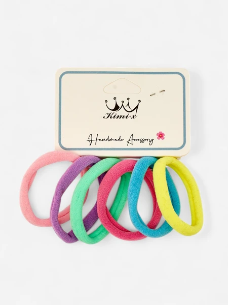 Royalfashion Set de 6 elastice de păr Culoare Multicolor