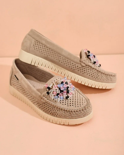 Royalfashion Mocasini de damă din mărgele ajurate Namis