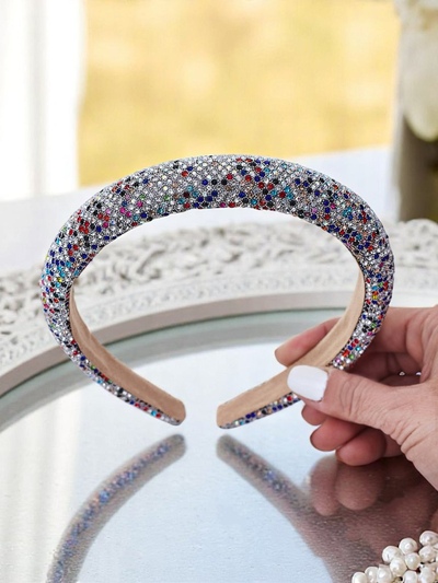 Royalfashion Bentiță cu pietre strălucitoare și perle Bianka