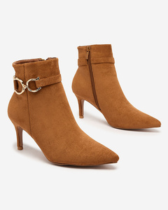 Royalfashion Camel Cizme stiletto pentru femei Amaelika