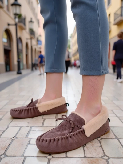 Royalfashion Mocasi femeie cu blană Ahtikes
