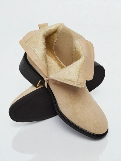 Botine de damă eco piele întoarsă Calivra