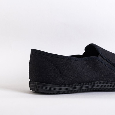 Adidași negri pentru bărbați alunecă pe Japlor - Încălțăminte