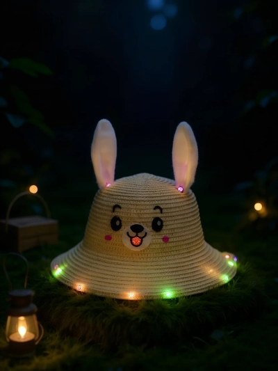 Royalfashion Pălărie din paie pentru copii Glow Puppy Hat