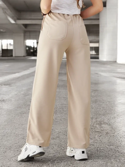 Royalfashion Pantaloni simpli pentru femei cu șnururi