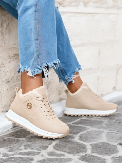 Royalfashion Pantofi sport pentru femei izolate bej Lahho
