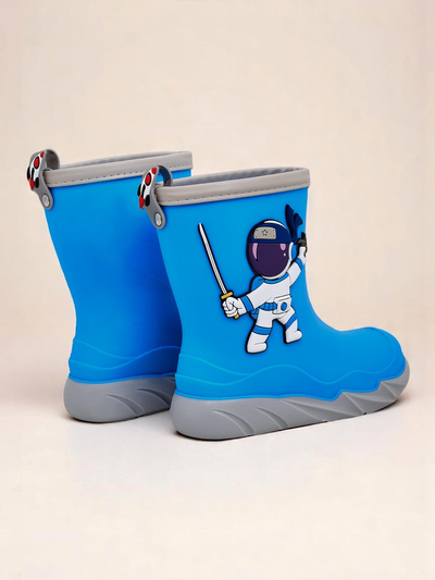 Royalfashion cizme de ploaie pentru copii cu cosmonautul Cosmos Boy