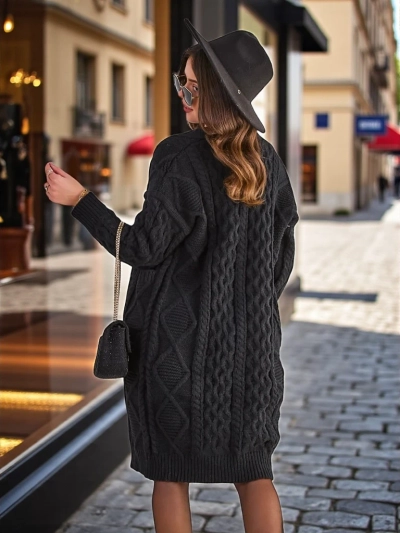 Royalfashion Pulover de dama tricotat
