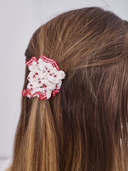 Royalfashion Set de 2 elastice de păr cu imprimeu Duettia