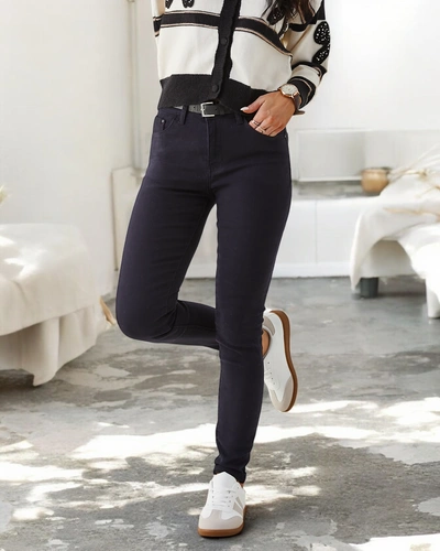 Royalfashion Jeans skinny din bumbac pentru femei