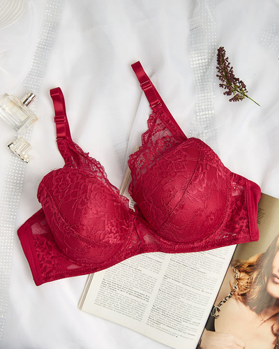 Royalfashion Sutien de damă decorat cu dantelă