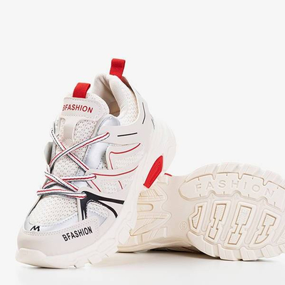 OUTLET Încălțăminte de sport bej pentru femei Risika - Încălțăminte