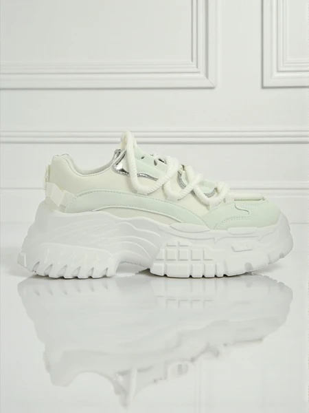 Дамскэ sneakers-ы Artemisia Bianca на платформье зэ скуры экологічнэй 6,5 цм