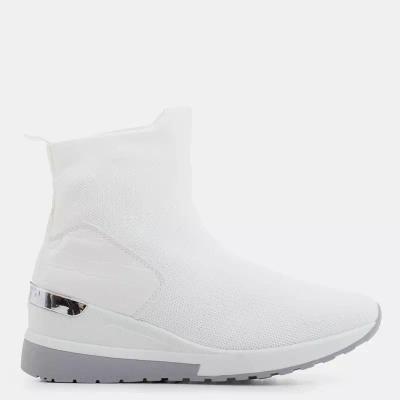 OUTLET Pantofi sport slip-on dama Tikva albi - Incaltaminte