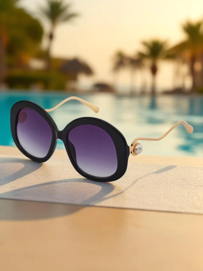 Royalfashion Ochelari de soare cu brațe decorative Glam Shine