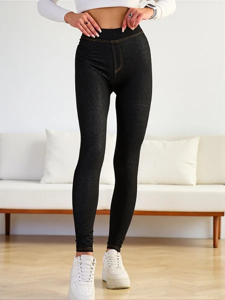 Leggings Bellissima Elegante de Culoare Neagră