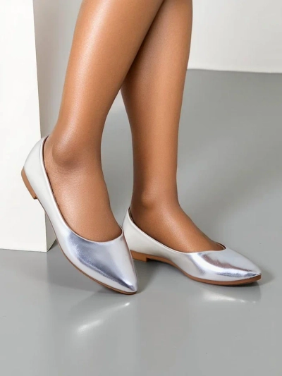 Royalfashion Balerini din patent pentru femei Aramiese