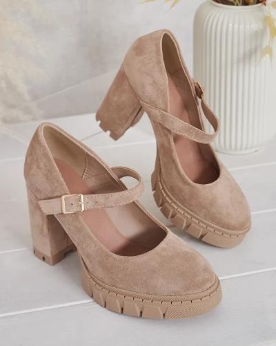 Royalfashion Pompe eco-suede Elomma pentru femei