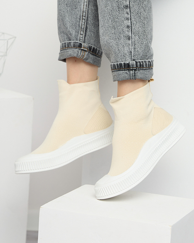 Tenisi Bejoko de damă bej - Încălțăminte