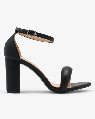 Royalfashion Black Women's Vefre High Stiletto Sandals