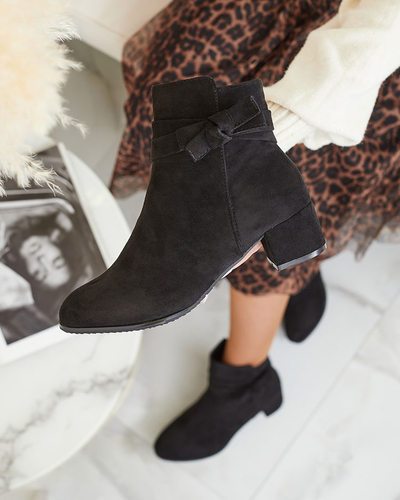 Royalfashion Cizme stiletto joase pentru femei negre Referra