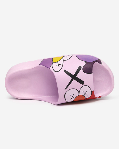 OUTLET Papuci de dama violet Elmino - Incaltaminte