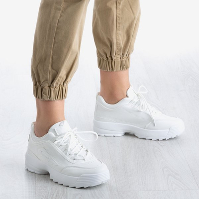 Încălțăminte sport pentru femei Boomshom alb - încălțăminte