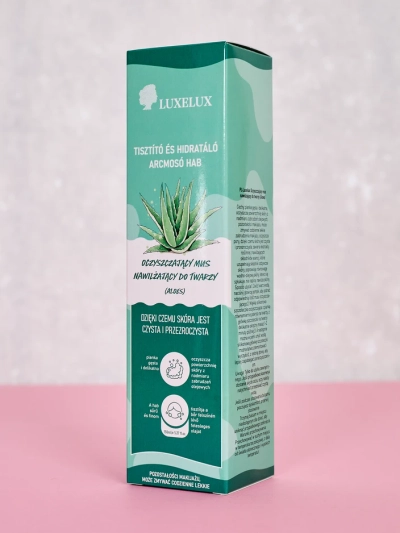 Luxelux Spumă de Curățare și Hidratare pentru Față cu Aloe 150 ml