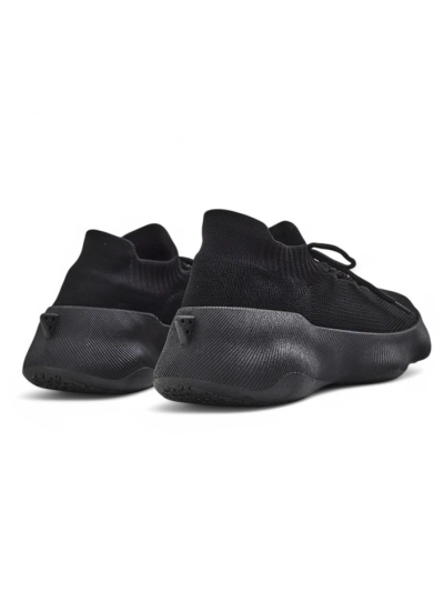 Sneakers de Damă Aura Nero Negri din Material Textil cu Talpă Plată de 4.5cm