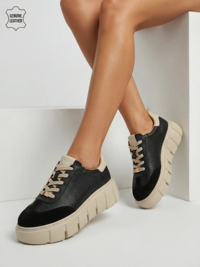 Sneakers sport damă din piele naturală Taures