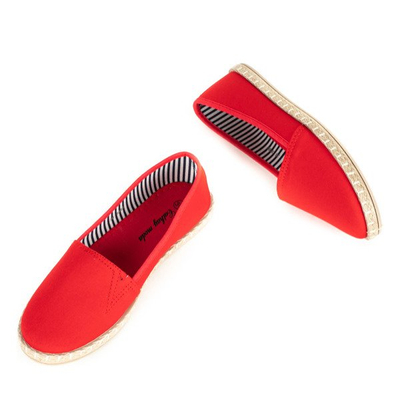 Czerwone espadryle Walencia - Obuwie