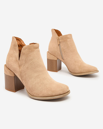 Royalfashion Cizme stiletto Ricteas maro deschis pentru femei