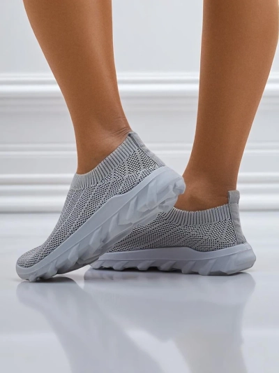 Damske sneakersy golembie šare Silvana - wygodne boty slip-on do miasta