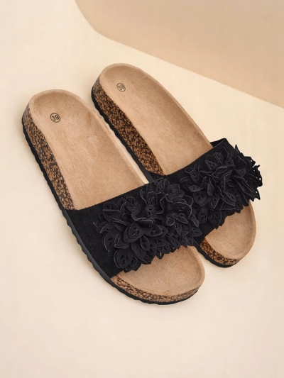 Șlapi de damă Royalfashion cu accente florale Occes