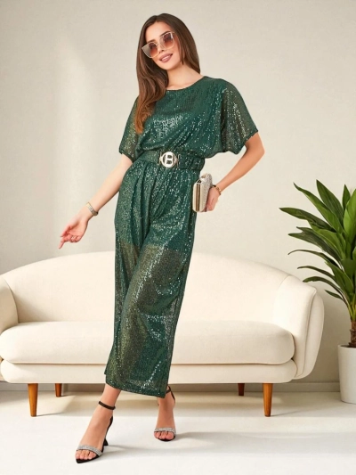 Salopetă lungă pentru femei Royalfashion cu paiete