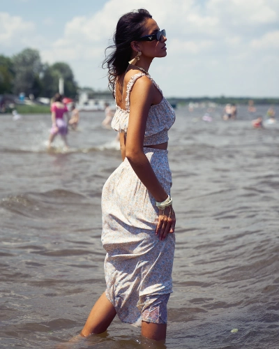 Royalfashion Set floral pentru femei în galben