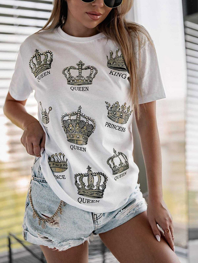 Royalfashion Tricou imprimat pentru femei