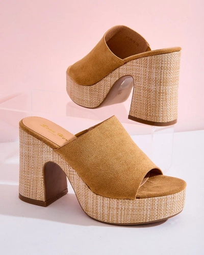 Royalfashion Flip-flops cu toc Voxon pentru femei