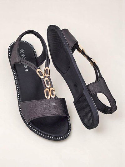 Royalfashion Damesandale met dekoratiewe bandjies Siena Glow