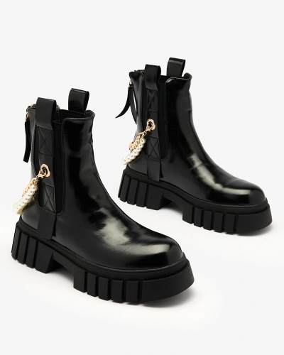 Royalfashion Negru cizme pentru femei Zifosca