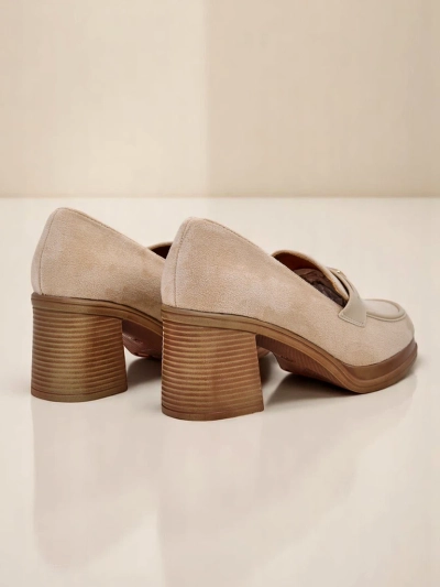Mocasini cu toc bloc de damă Royalfashion Evelay