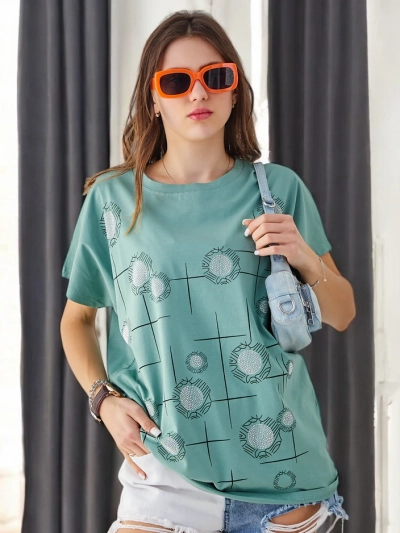 Tricou din bumbac pentru femei Royalfashion cu imprimeu