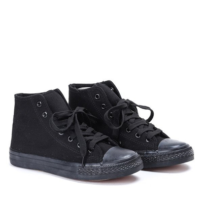 Klasyczne trampki w kolorze czarnym Laurette - Obuwie