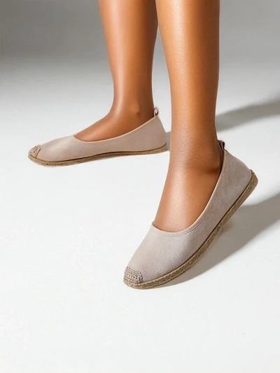 Espadrile ecologice din suede pentru femei Royalfashion Aroles